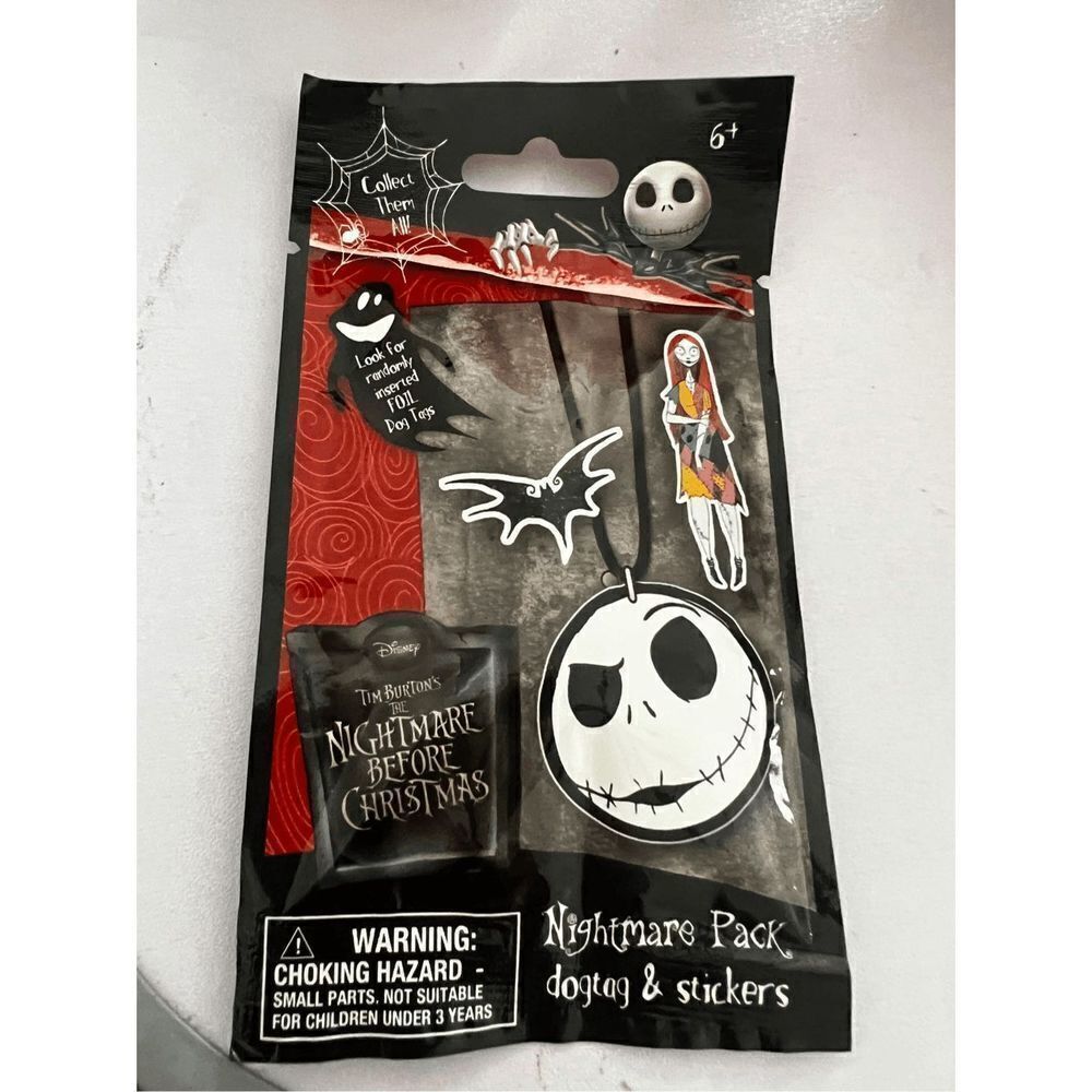 Nightmare Before Christmas Dog Tag & Sticker Blind Mystery Pack - Picture 5 of 5